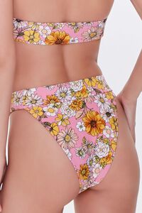PINK/MULTI Floral High-Waist Bikini Bottoms, image 4