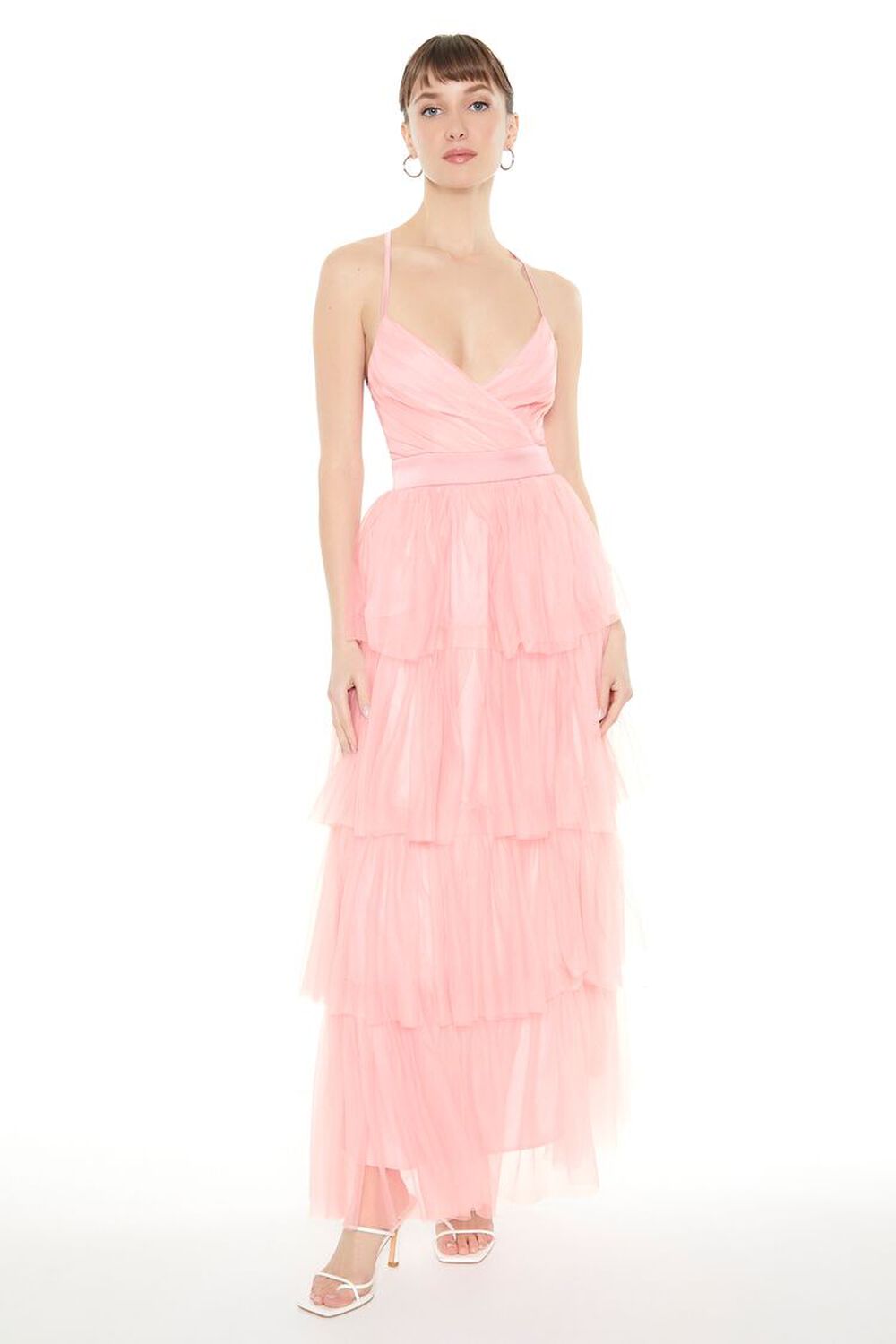 Dear Moon Strapless Tiered High/Low Gown