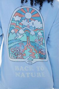 BLUE/YELLOW Back to Nature Graphic Sweatshirt, image 5
