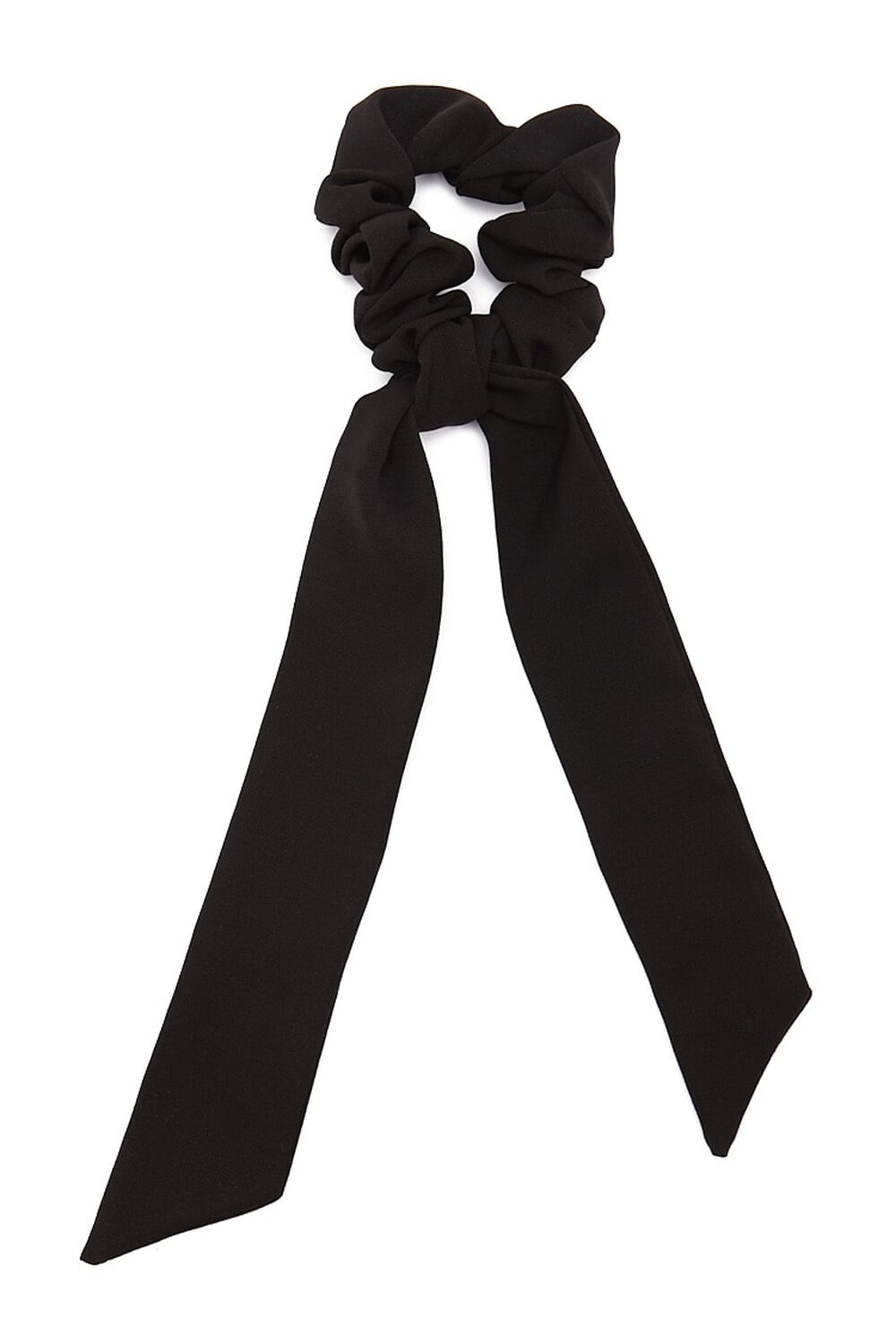 BLACK Woven Bow Scrunchie, image 1