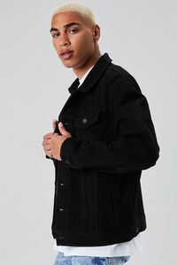 BLACK Denim Button-Up Jacket, image 2