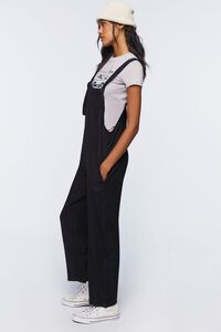 BLACK Knotted Twill Overalls, image 2