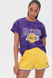 PURPLE/MULTI Los Angeles Lakers Tie-Dye Tee, image 1