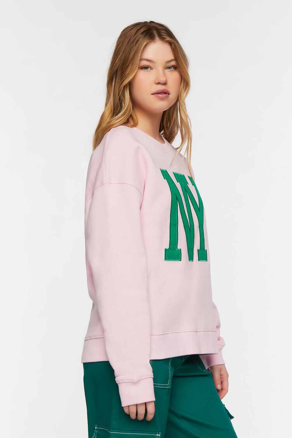 PINK/MULTI NY Embroidered Pullover, image 2