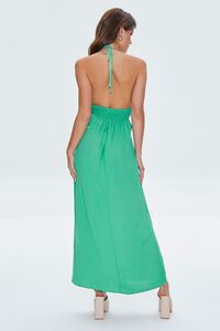 MEADOW Cutout Plunging Halter Maxi Dress, image 3