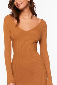 BROWN Sweater-Knit Midi Dress, image 5