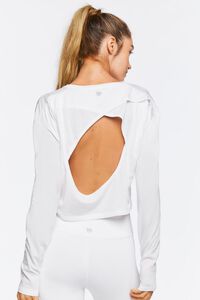 WHITE Active Cutout-Back Top, image 3