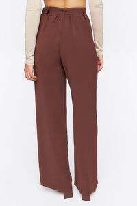 BROWN Belted Wide-Leg Trousers, image 4
