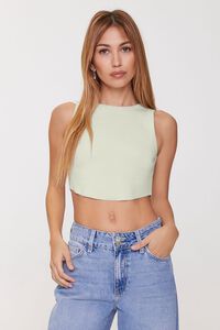 MINT Basic Cropped Tank Top, image 1