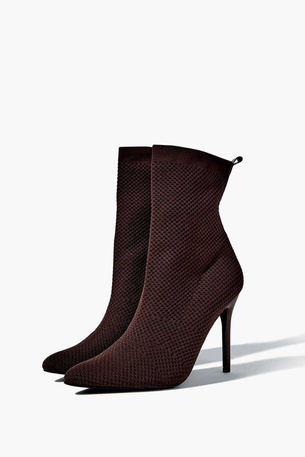 BROWN Pointed-Toe Stiletto Booties, image 1
