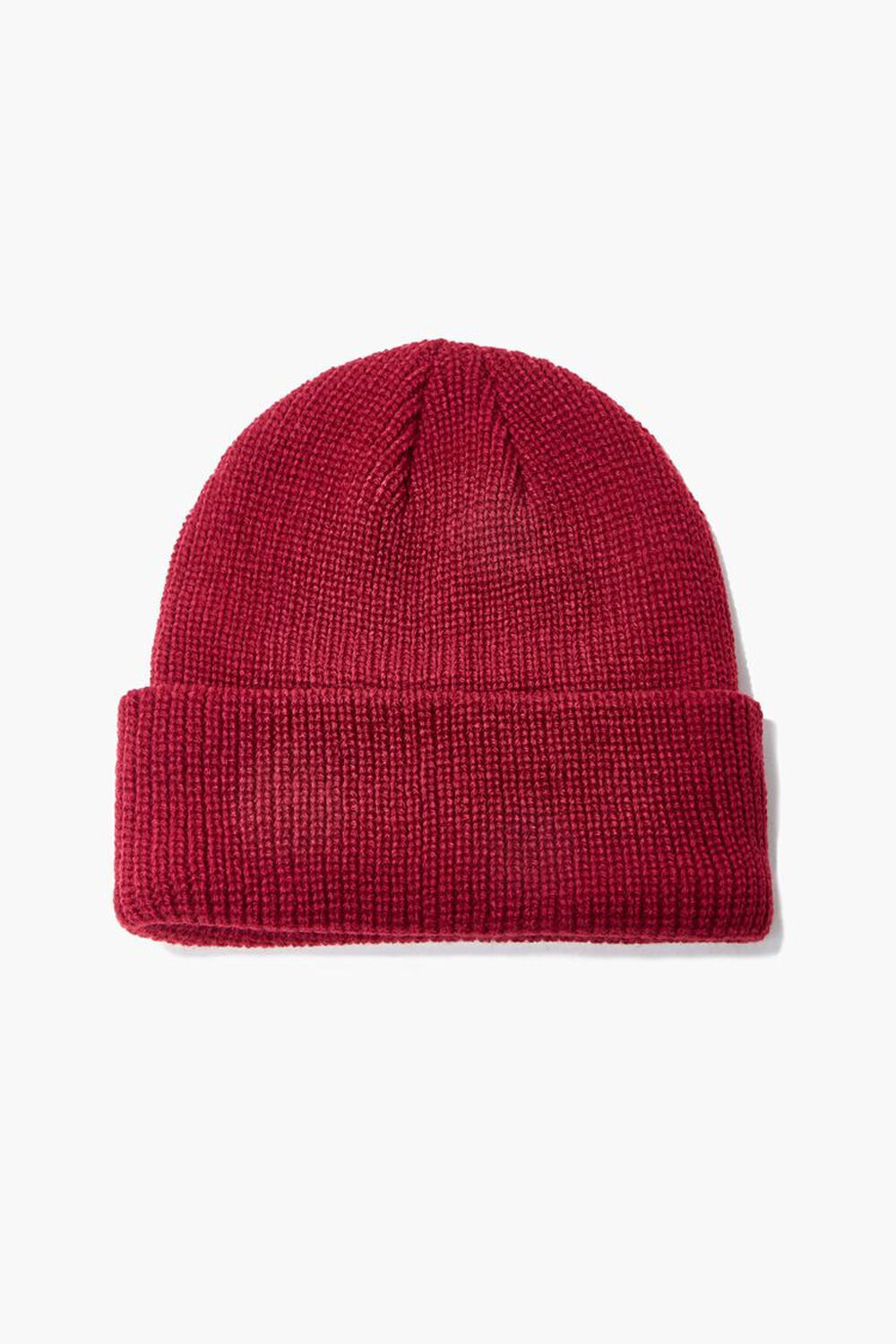 RED Kids Ribbed Knit Beanie (Girls + Boys), image 1