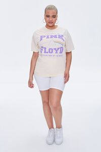 NATURAL/MULTI Plus Size Pink Floyd Graphic Tee, image 4