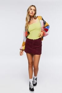 MERLOT Corduroy Mini Skirt, image 1