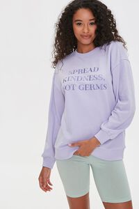 LILAC Spread Kindness Not Germs Pullover, image 1