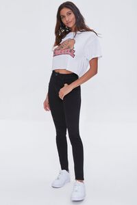 WHITE/MULTI Cornell Graphic Cropped Tee, image 4