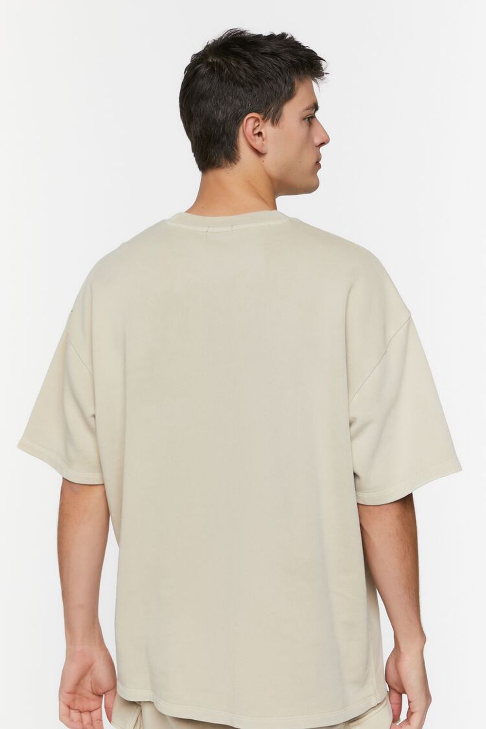 TAUPE French Terry Crew Tee, image 3