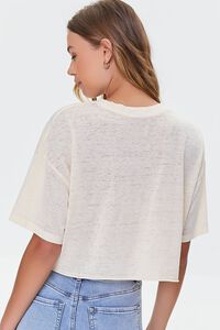 CREAM/MULTI Road Angels Graphic Cropped Tee, image 3