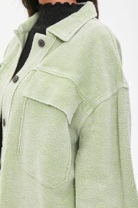 AVOCADO Reverse Fleece Drop-Sleeve Shacket, image 5