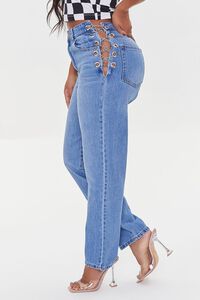 MEDIUM DENIM Crisscross Chain 90s-Fit Jeans, image 3