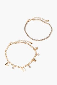 GOLD Butterfly Charm Anklet Set, image 2