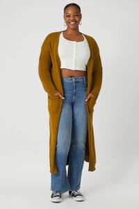 CIGAR Plus Size Longline Cardigan Sweater, image 1
