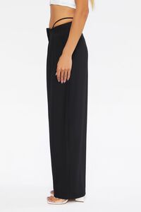 BLACK Cutout High-Rise Relaxed Pants, image 3