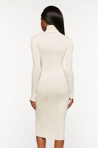 OATMEAL Turtleneck Long-Sleeve Midi Dress, image 3