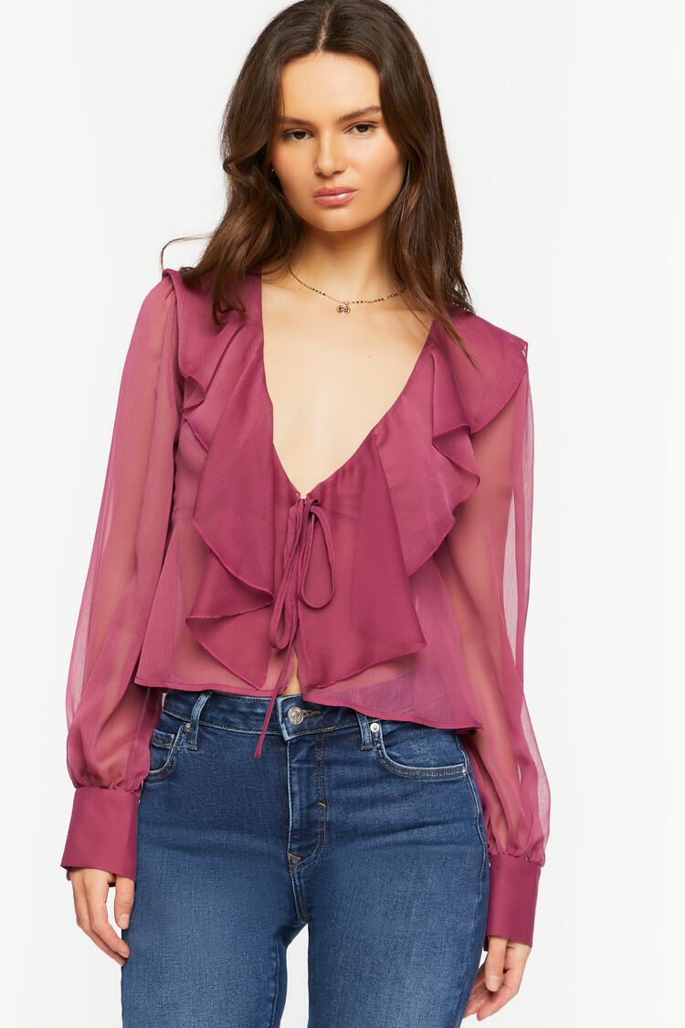 Pink Ruffle Top | Forever 21