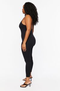 BLACK Plus Size Seamless Cami Jumpsuit, image 2