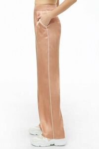 Piped Wide-Leg Satin Pants, image 2