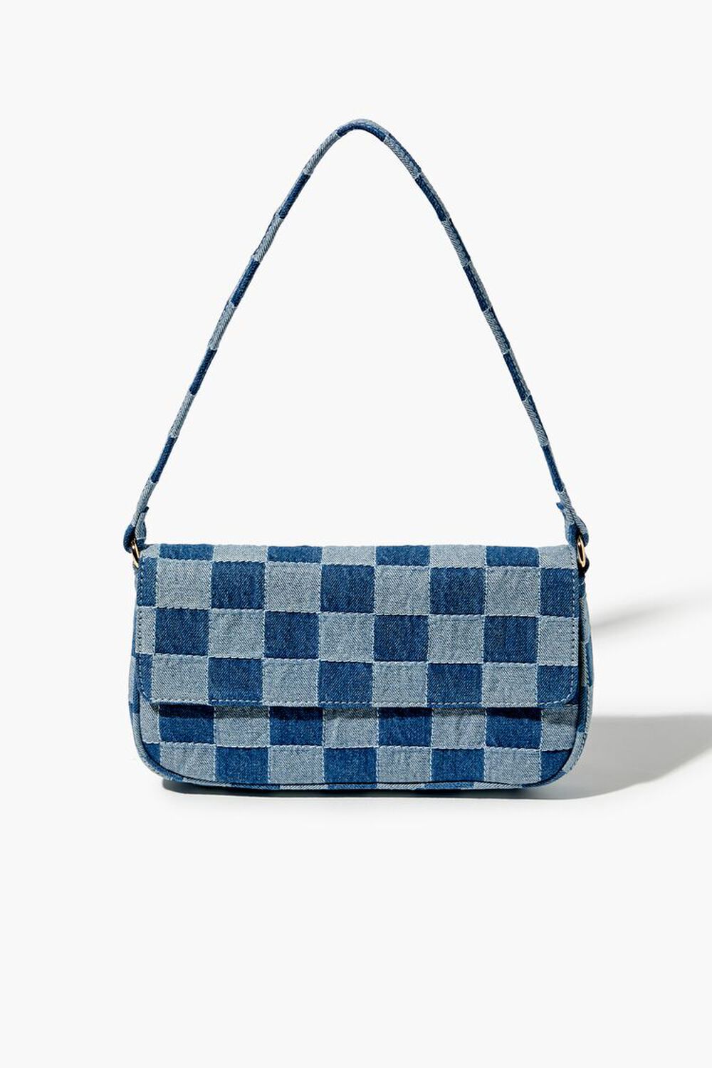 Checkered Denim Bag