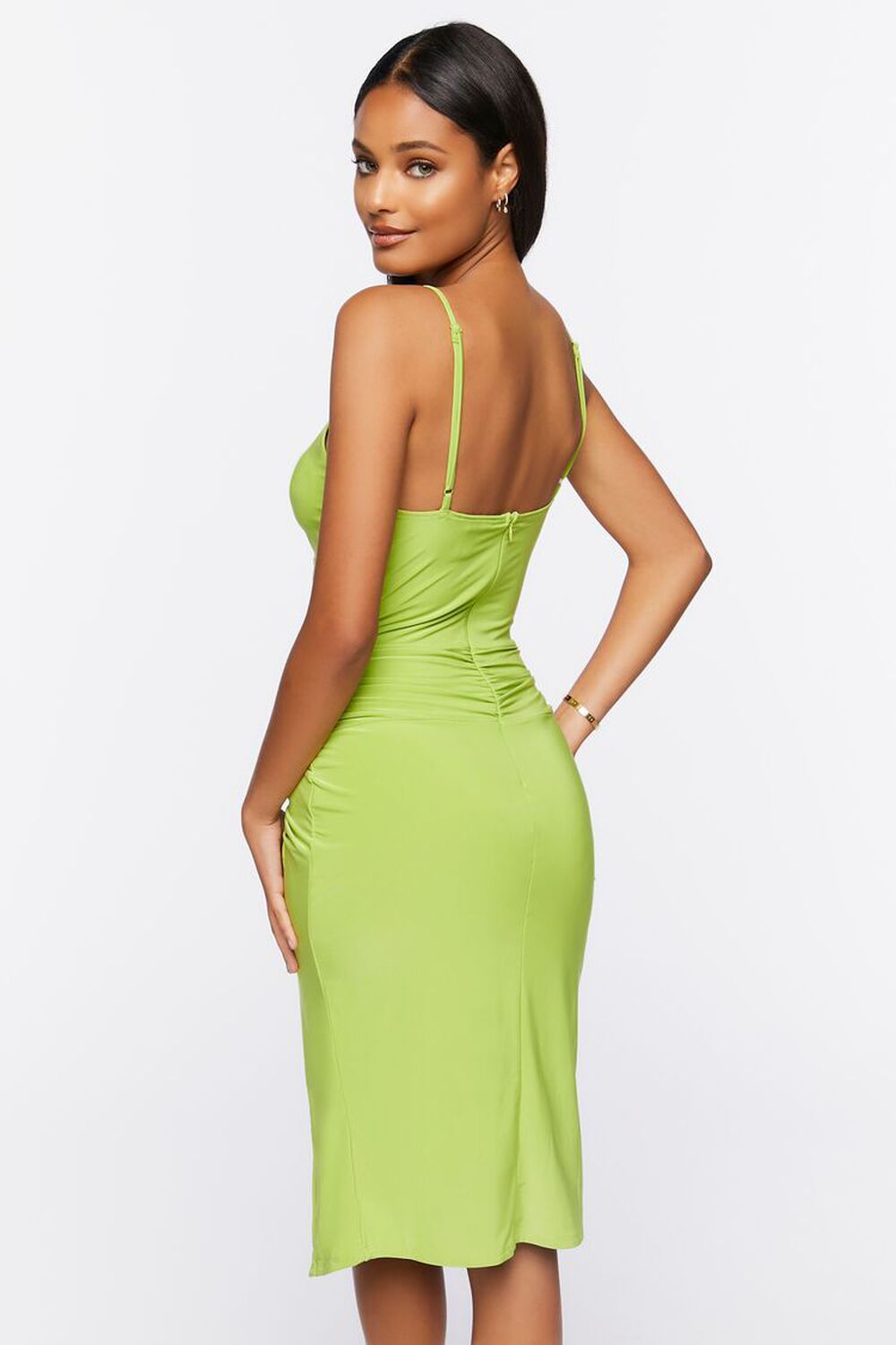 GREEN APPLE Cutout O-Ring Cami Dress, image 3