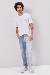 MEDIUM DENIM/DENIM Colorblock Slim-Fit Jeans, image 5