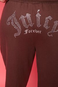 BROWN/MULTI Plus Size Juicy Couture Fleece Joggers, image 2