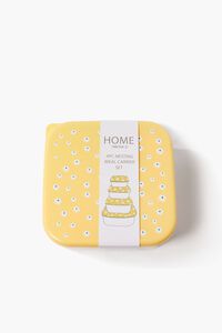 YELLOW Floral Print Food Storage Container Set, image 2