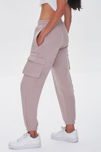 TAUPE French Terry Cargo Joggers, image 3