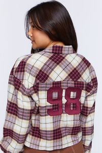 Cropped Plaid Flannel Shirt, image 3