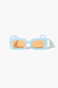 BLUE/ORANGE Rectangular Frame Sunglasses, image 1