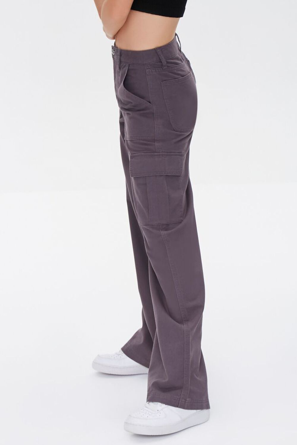 CHARCOAL Straight-Leg Cargo Pants, image 3