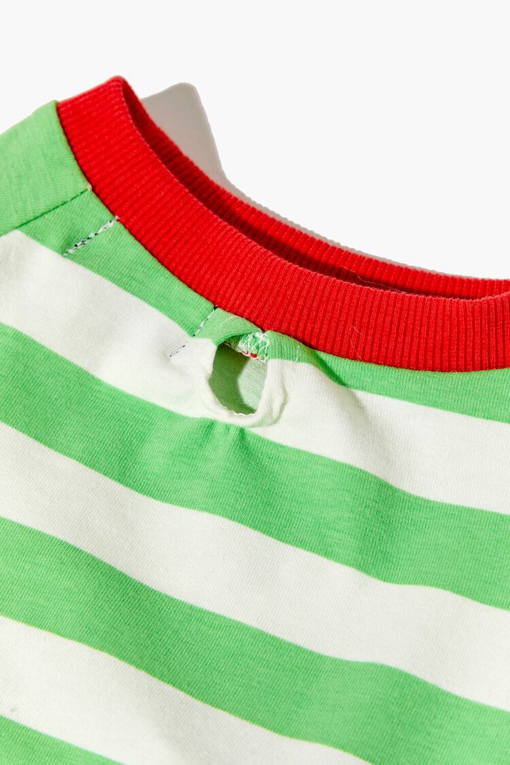 GREEN/WHITE Striped Pet Sweater, image 3