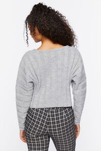HEATHER GREY Ribbed Relaxed-Fit Sweater, image 3