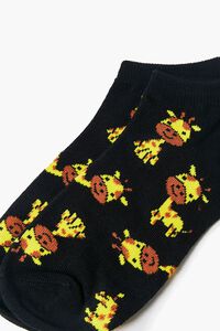 BLACK/MULTI Giraffe Ankle Socks, image 3