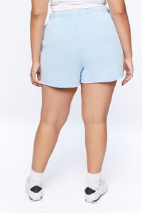 BLUE Plus Size Drawstring Shorts, image 4