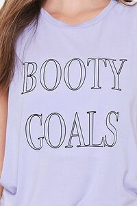 LAVENDER/BLACK Active Booty Goals Graphic Tee, image 5