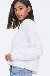 Speckled Fuzzy Knit Sweater, image 2