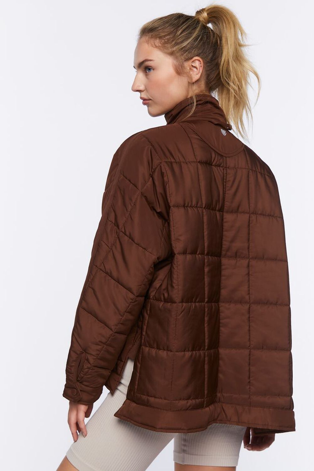 TURKISH COFFEE Active Quilted Puffer Jacket, image 3