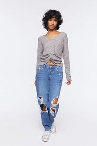 TAUPE Twisted High-Low Top, image 4