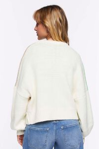 MINT/MULTI Colorblock Cardigan Sweater, image 3