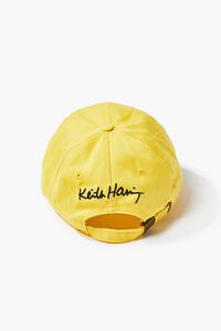 YELLOW/BLACK Embroidered Keith Haring Dad Cap, image 3