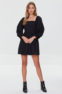 BLACK Fit & Flare Mini Dress, image 5